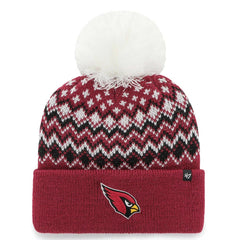 Arizona Cardinals '47 Women's Elsa Cuffed Knit Hat with Pom - Cardinal cheap