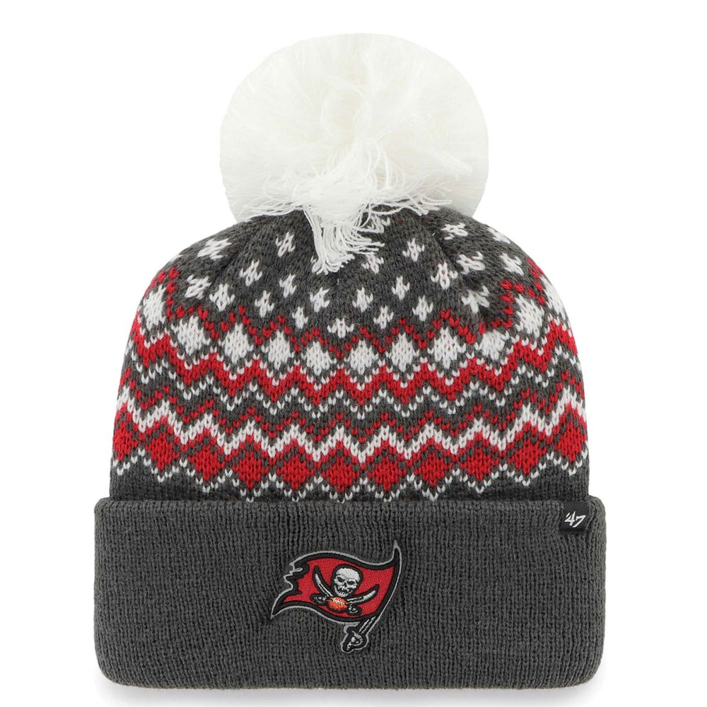 Tampa Bay Buccaneers '47 Women's Elsa Cuffed Knit Hat with Pom - Pewter outlet