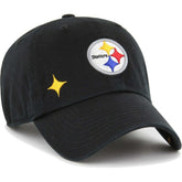 Pittsburgh Steelers '47 Women's Confetti Icon Clean Up Adjustable Hat - Black discount