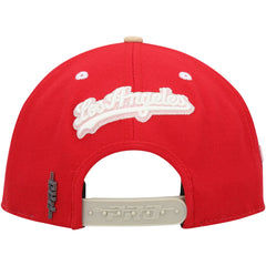 Los Angeles Dodgers Pro Standard Strawberry Ice Cream Drip Snapback Hat - White/Red