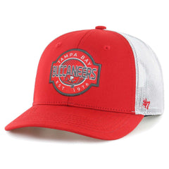 Tampa Bay Buccaneers '47 Youth Scramble Adjustable Trucker Hat - Red/White for sale