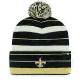 New Orleans Saints '47 Powerline Cuffed Knit Hat with Pom - Black on sale