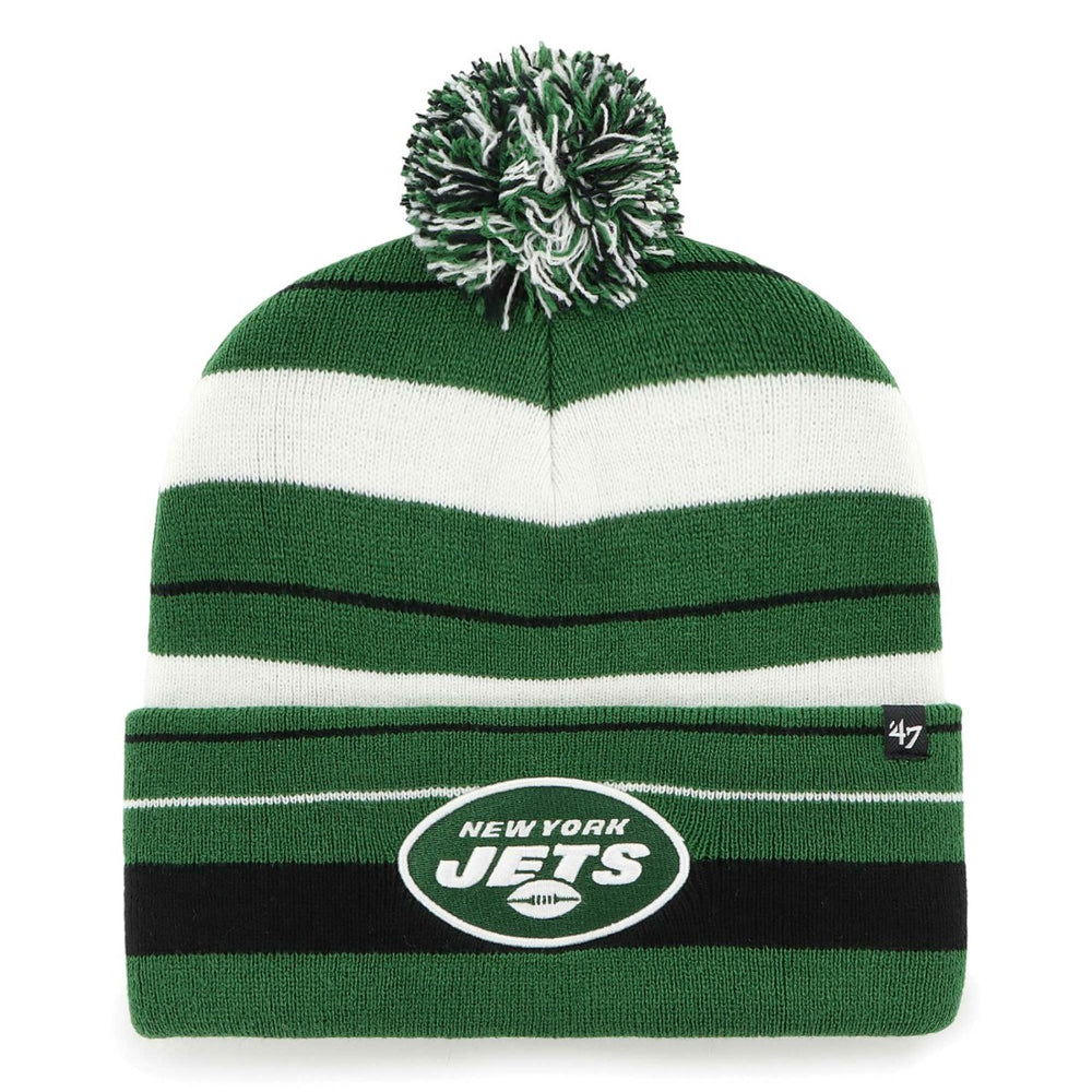 New York Jets '47 Powerline Cuffed Knit Hat with Pom - Green discount