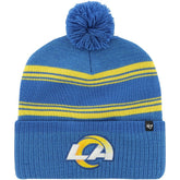 Los Angeles Rams '47 Fadeout Cuffed Knit Hat with Pom - Royal sale