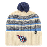 Tennessee Titans '47 Tavern Cuffed Knit Hat with Pom - Cream discount
