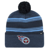 Tennessee Titans '47 Fadeout Cuffed Knit Hat with Pom - Navy sale