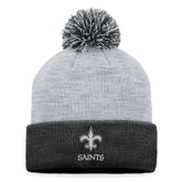 New Orleans Saints Women's Cuffed Knit Hat with Pom - Gray online