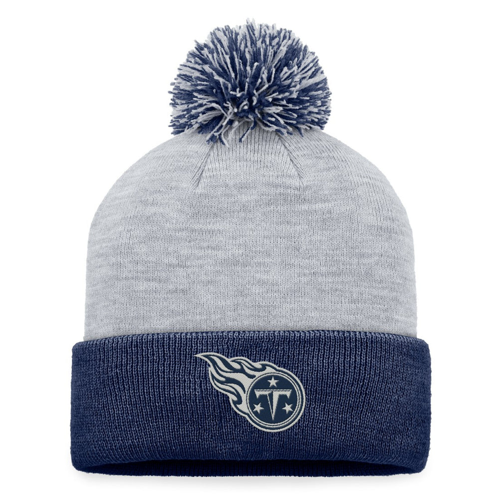 Tennessee Titans Women's Cuffed Knit Hat with Pom - Gray cheap