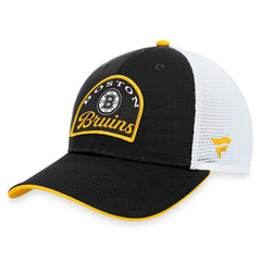 Boston Bruins Fanatics Fundamental Adjustable Hat Black/White