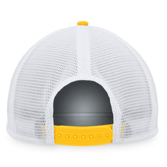 Nashville Predators Fanatics Foam Front Patch Trucker Snapback Hat Gold/White