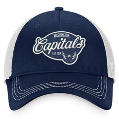 Washington Capitals Fanatics Women's Fundamental Trucker Adjustable Hat Navy/White