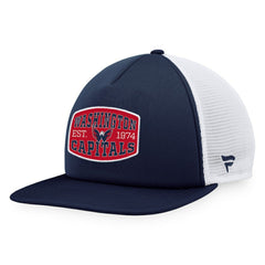 Washington Capitals Fanatics Foam Front Patch Trucker Snapback Hat Navy/White