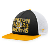 Boston Bruins Fanatics Heritage Vintage Foam Front Trucker Snapback Hat Black/Gold