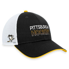 Pittsburgh Penguins Fanatics Authentic Pro Alternate Jersey Trucker Adjustable Hat Black