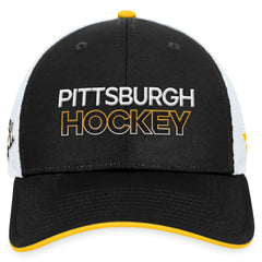 Pittsburgh Penguins Fanatics Authentic Pro Alternate Jersey Trucker Adjustable Hat Black