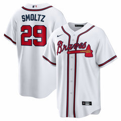 John Smoltz Atlanta Braves Home Retired Player Replica Jersey - White | Nike