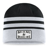 Miami Marlins Cuffed Knit Hat - Gray