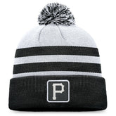 Pittsburgh Pirates Cuffed Knit Hat with Pom - Gray