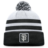 San Francisco Giants Cuffed Knit Hat with Pom - Gray