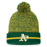 Athletics Space-Dye Cuffed Knit Hat with Pom - Green/Gold
