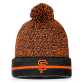 San Francisco Giants Space-Dye Cuffed Knit Hat with Pom - Black/Orange