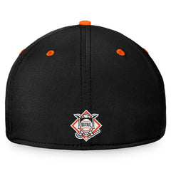 San Francisco Giants Stacked Logo Flex Hat - Black/Orange