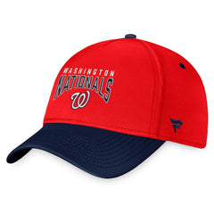 Washington Nationals Stacked Logo Flex Hat - Red/Navy