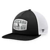 Chicago White Sox Foam Front Patch Trucker Snapback Hat - Black