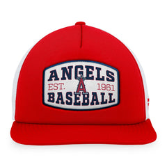 Los Angeles Angels Foam Front Patch Trucker Snapback Hat - Red