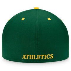 Athletics Cooperstown Collection Two-Tone Fitted Hat - Kelly Green/Gold