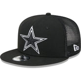 Dallas Cowboys New Era Youth Main B-Dub 9FIFTY Trucker Adjustable Hat - Black cheap