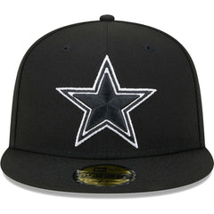 Dallas Cowboys New Era Main Patch 59FIFTY Fitted Hat - Black for sale