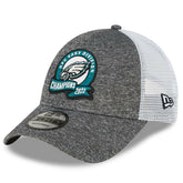Philadelphia Eagles New Era 2022 NFC East Division Champions Locker Room 9FORTY Adjustable Hat - Heather Gray sale
