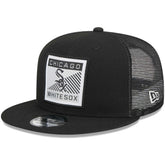 Chicago White Sox Scratch Squared Trucker 9FIFTY Snapback Hat - Black | New Era
