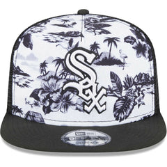 Chicago White Sox Vacay 2.0 A-Frame Trucker 9FIFTY Snapback Hat - White/Black | New Era
