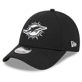 Miami Dolphins New Era Youth Main B-Dub 9FORTY Adjustable Hat - Black on sale