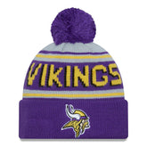 Minnesota Vikings New Era Main Cuffed Knit Hat with Pom - Purple cheap