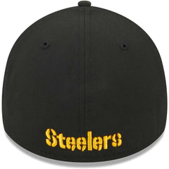 Pittsburgh Steelers New Era Main 39THIRTY Flex Hat - Black cheap