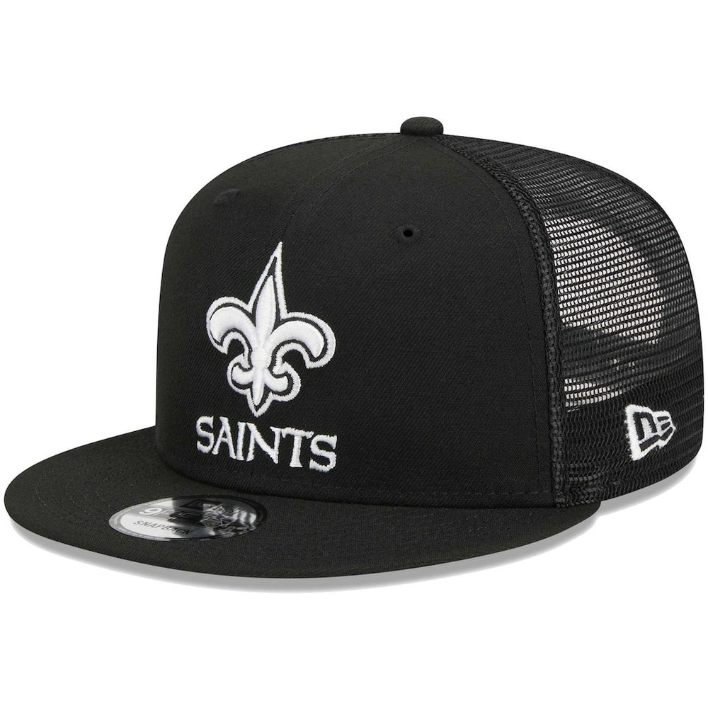 New Orleans Saints New Era Main Trucker 9FIFTY Snapback Hat - Black cheap