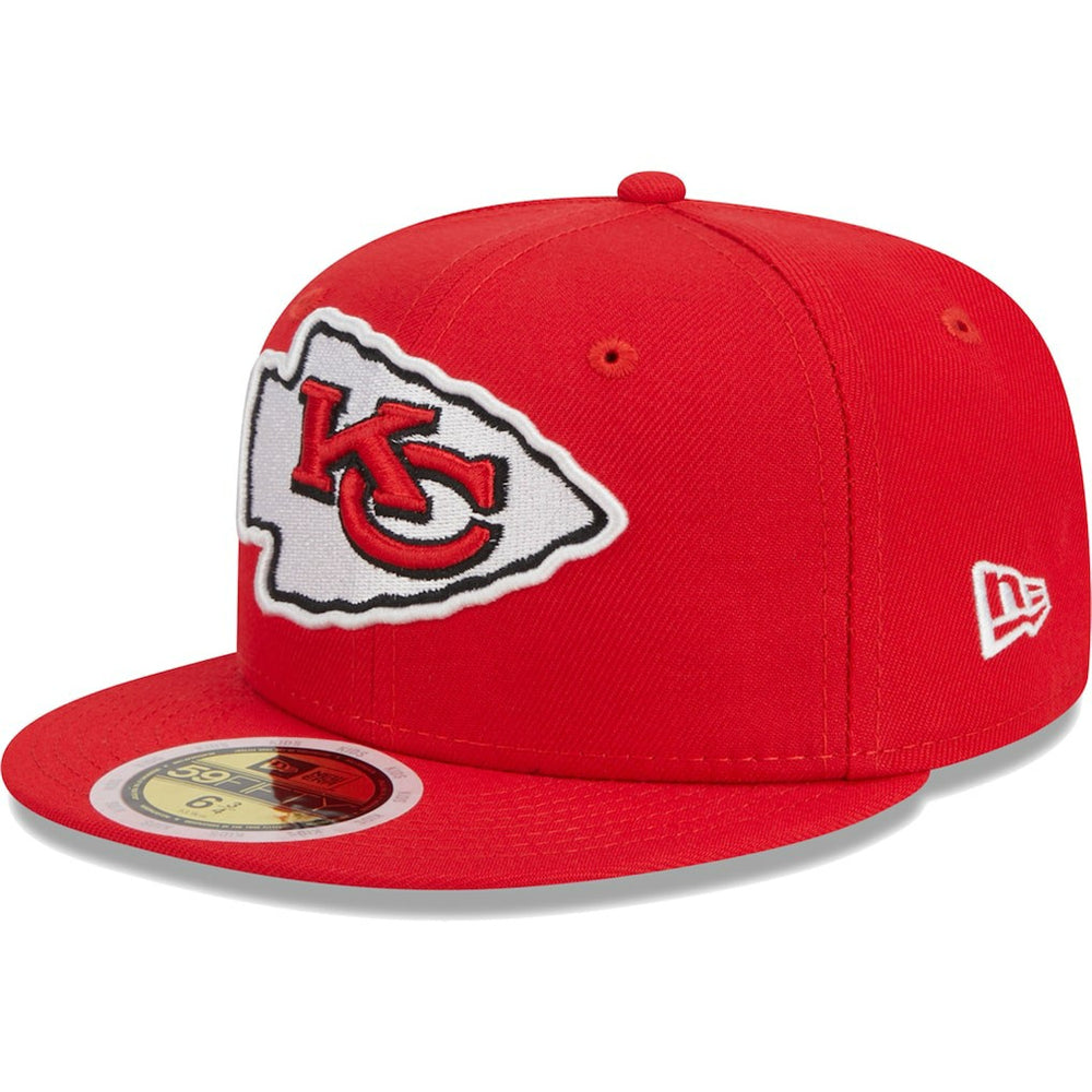 Kansas City Chiefs New Era Youth Main 59FIFTY Fitted Hat - Red discount