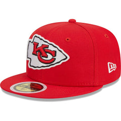 Kansas City Chiefs New Era Youth Main 59FIFTY Fitted Hat - Red discount