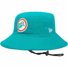 Miami Dolphins New Era Throwback Logo Main Bucket Hat - Aqua discount