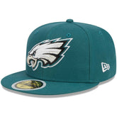 Philadelphia Eagles New Era Youth Main 59FIFTY Fitted Hat - Midnight Green on sale