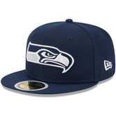 Seattle Seahawks New Era Youth Main 59FIFTY Fitted Hat - College Navy online