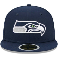 Seattle Seahawks New Era Youth Main 59FIFTY Fitted Hat - College Navy online
