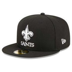 New Orleans Saints New Era Main Patch 59FIFTY Fitted Hat - Black discount