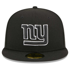 New York Giants New Era Main Patch 59FIFTY Fitted Hat - Black sale