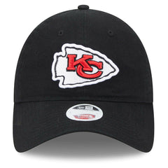Kansas City Chiefs New Era Women's Main Core Classic 2.0 9TWENTY Adjustable Hat - Black for sale