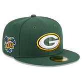 Green Bay Packers New Era Main Patch 59FIFTY Fitted Hat - Green online