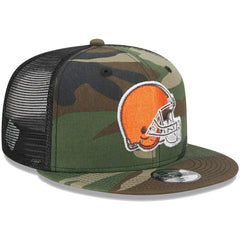 Cleveland Browns New Era Youth Main Trucker 9FIFTY Snapback Hat - Camo discount